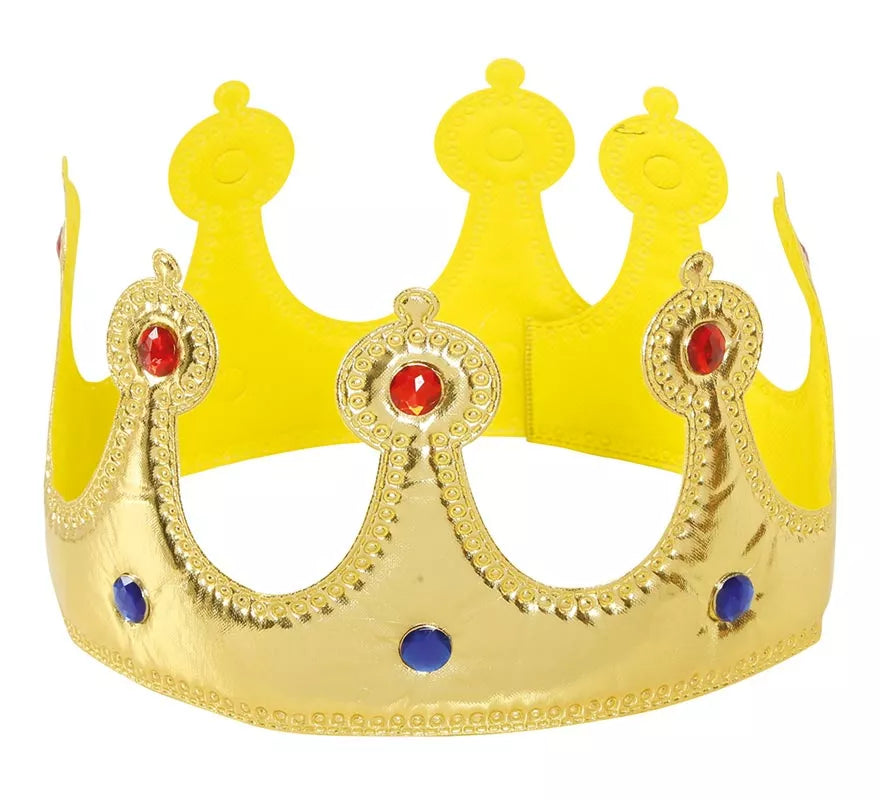 Translation missing: de.Corona para Rey de tela Dorada