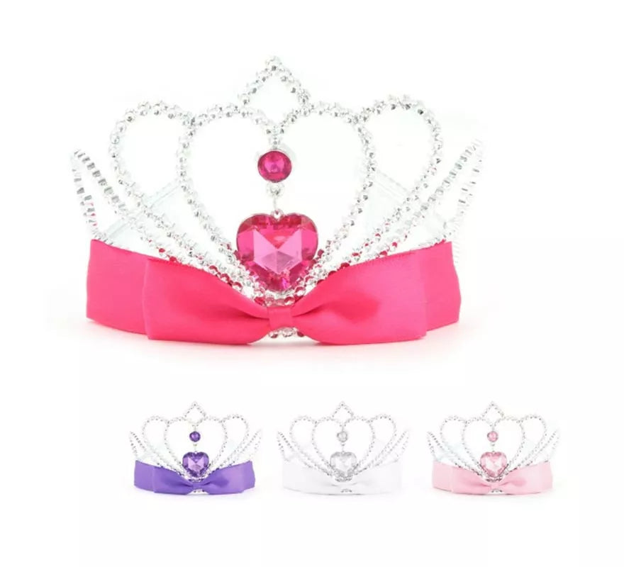 Translation missing: de.Corona Princesa Corazón con lazo colores surtidos