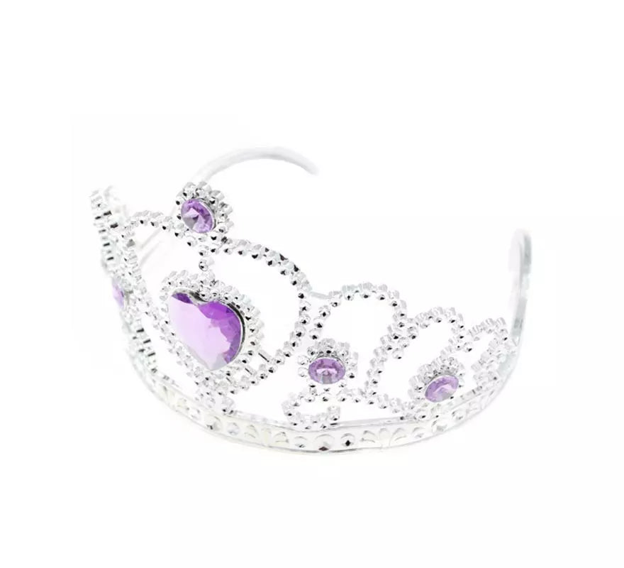 Corona Princesa Corazón morado