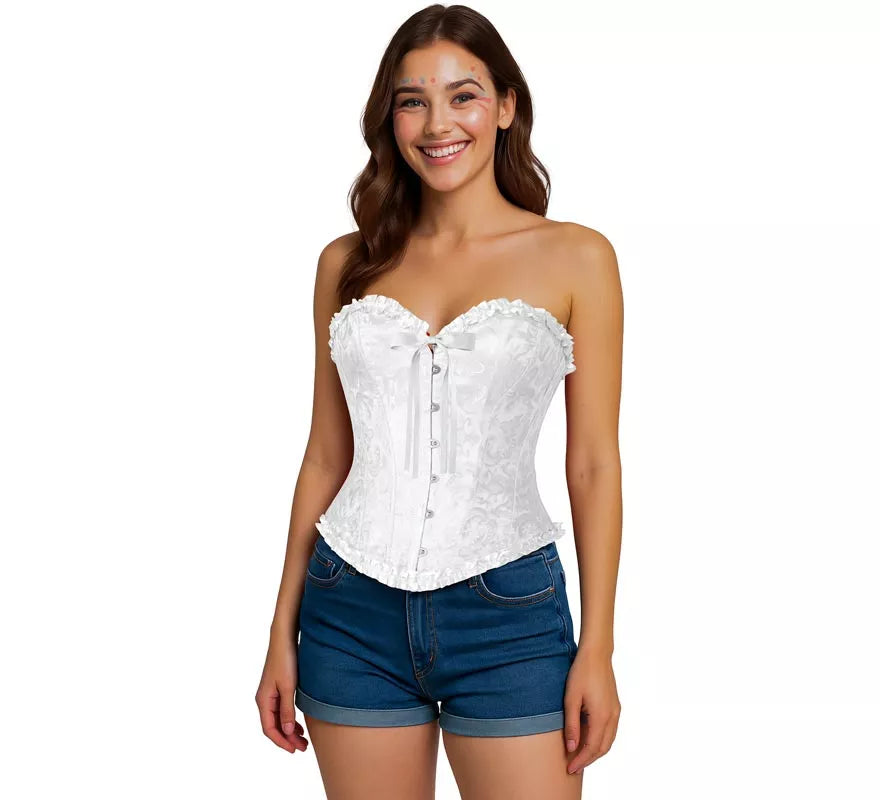 Translation missing: de.Corset blanco con Lazo para mujer