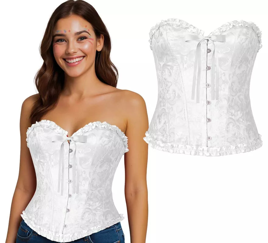 Translation missing: de.Corset blanco con Lazo para mujer