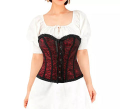 Rotes Spitzenkorsett für Damen