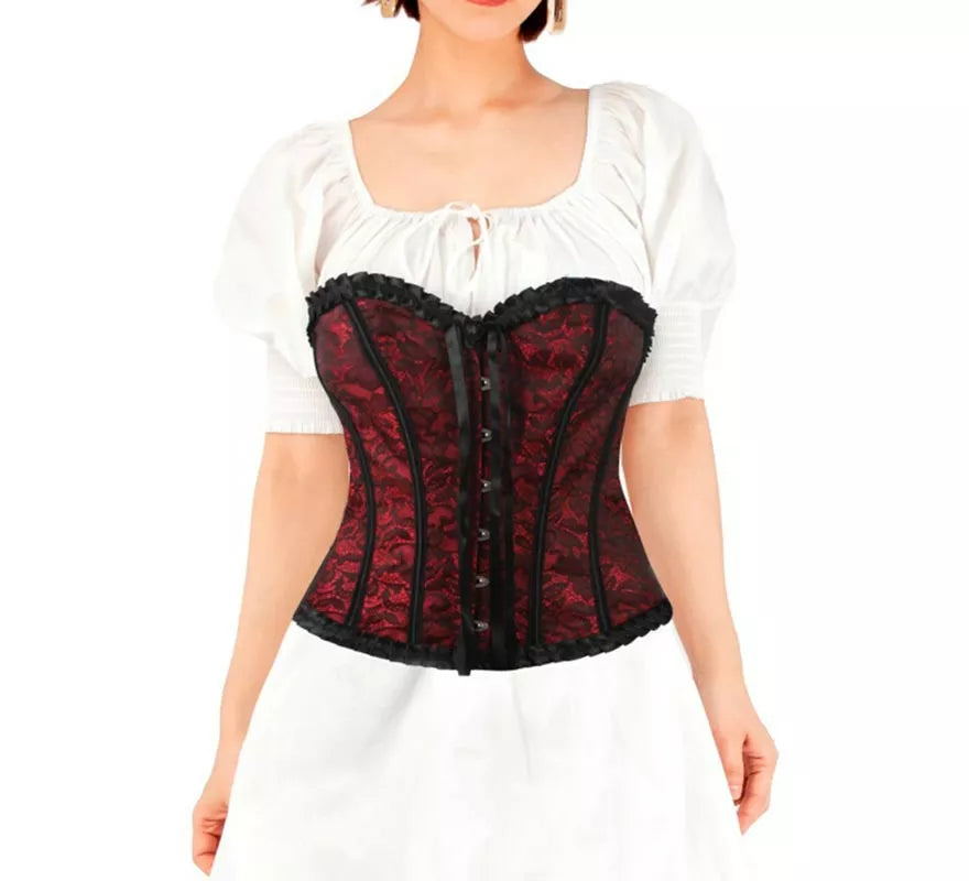 Translation missing: de.Corset de Encaje rojo para mujer