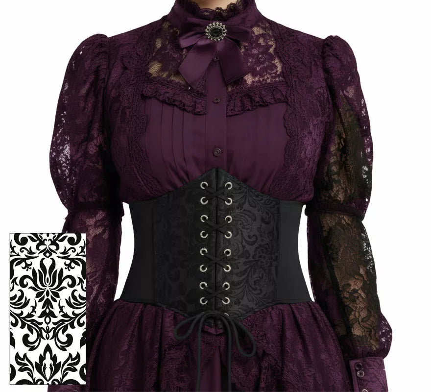 Translation missing: de.Corset negro Brillante para mujer