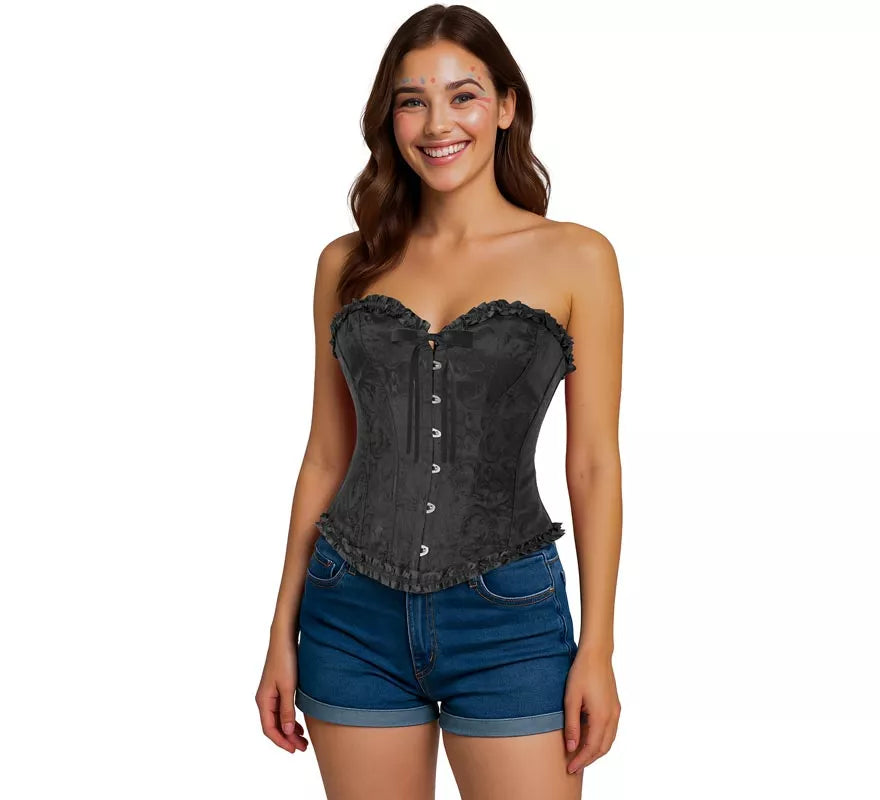 Translation missing: de.Corset negro con Lazo para mujer