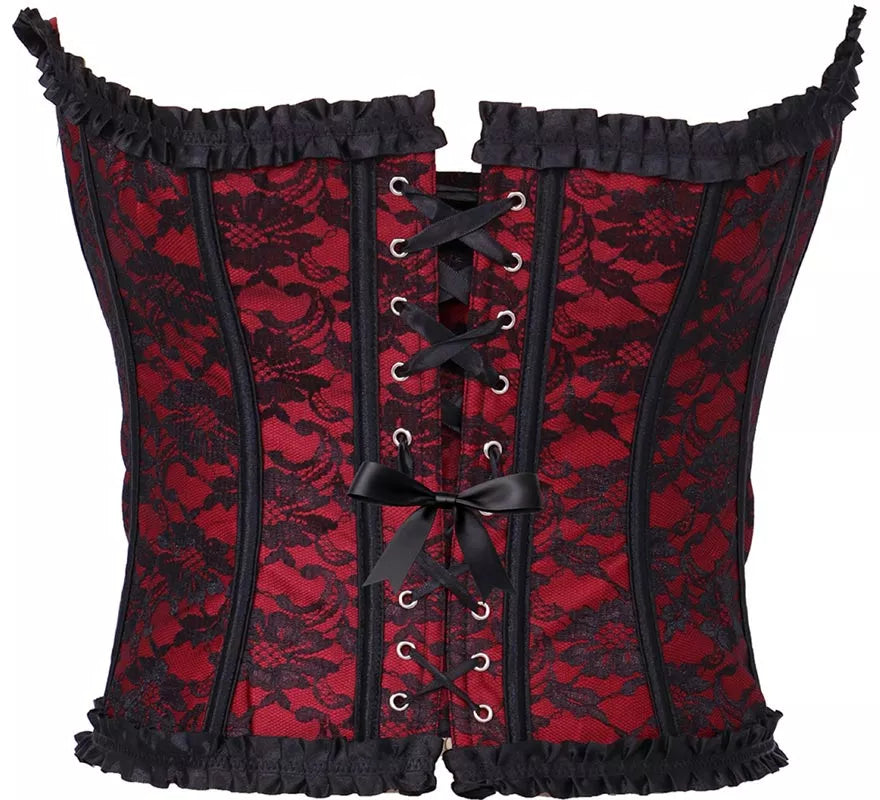 Translation missing: de.Corset Pirata burdeos para mujer