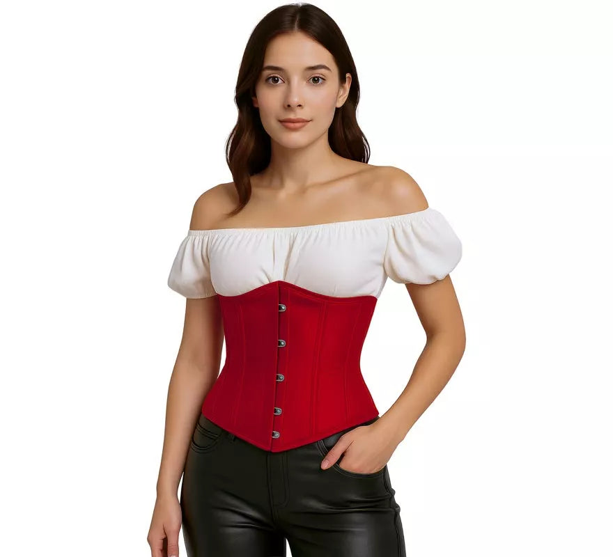Translation missing: de.Corset Pirata rojo para mujer