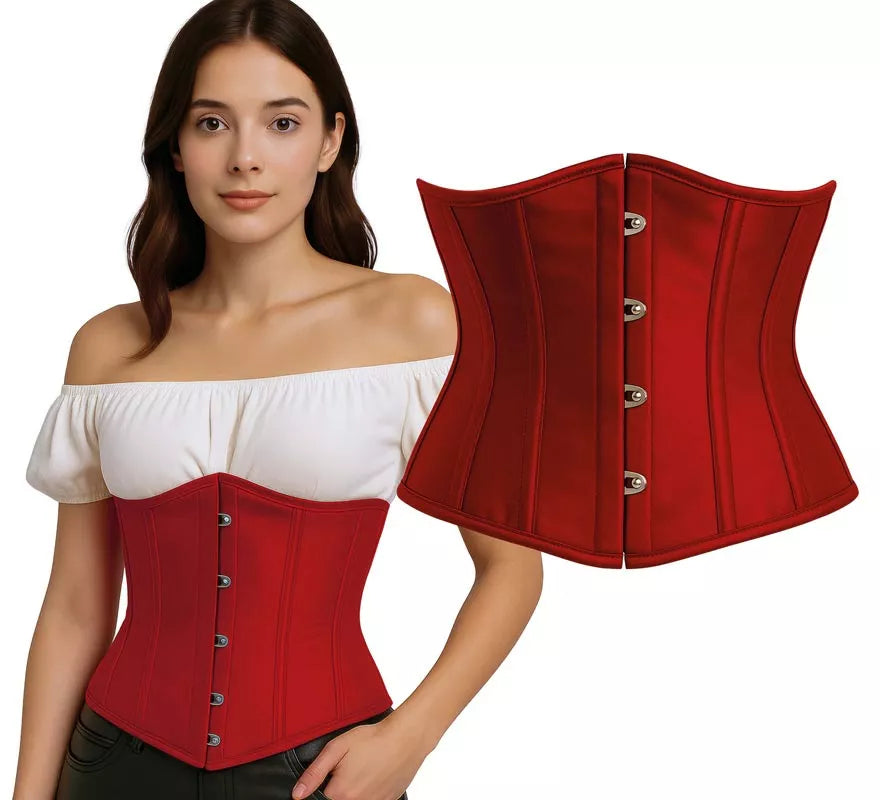 Translation missing: de.Corset Pirata rojo para mujer