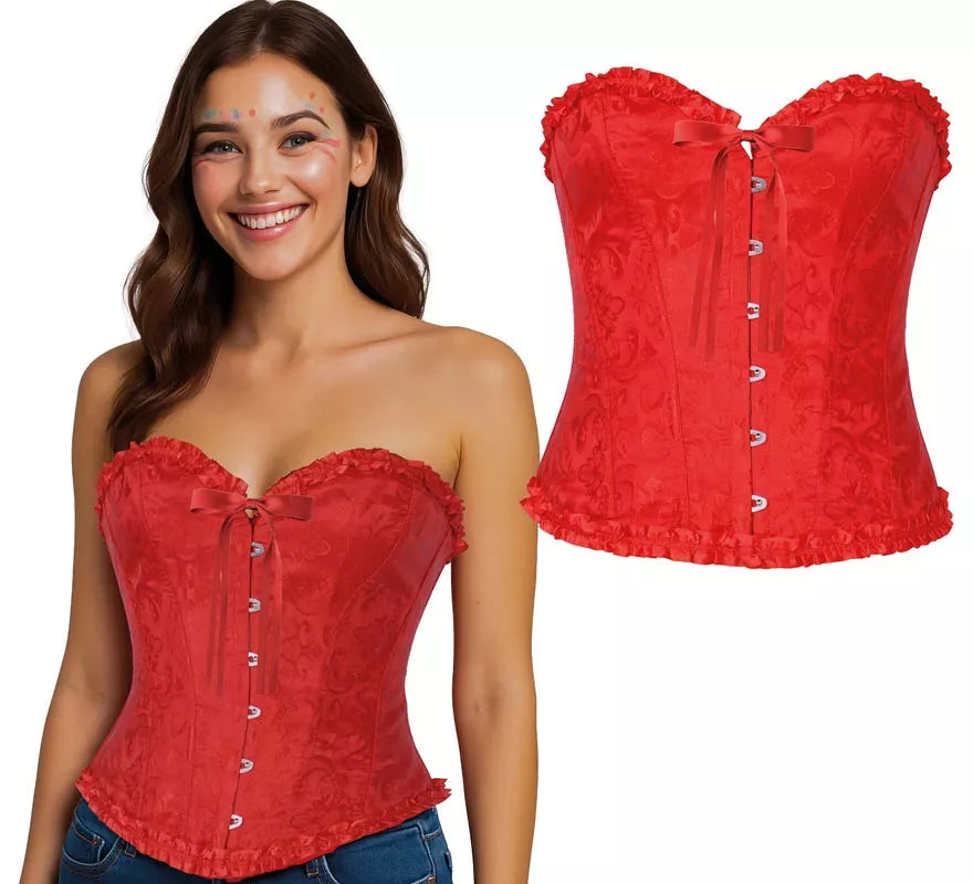 Translation missing: de.Corset rojo con Lazo para mujer