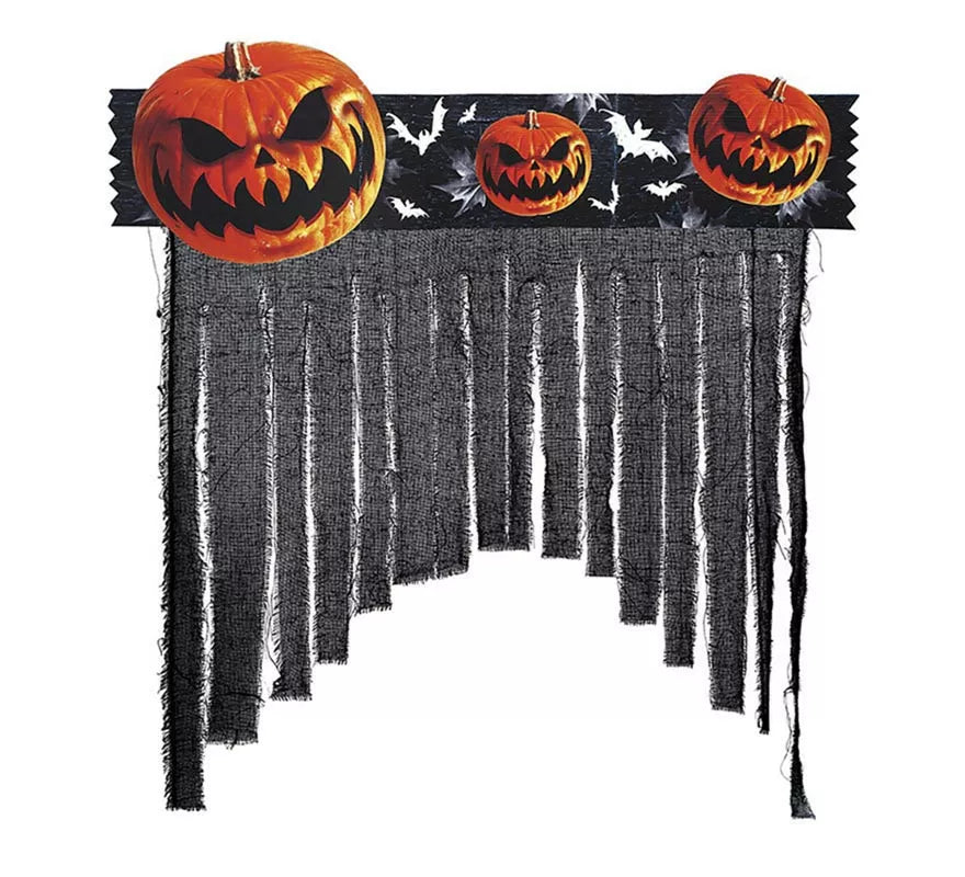 Translation missing: de.Cortina Calabazas Tenebrosas de 90x30 cm