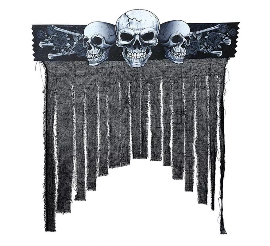 Translation missing: de.Cortina Calaveras Tenebrosas de 90x30 cm