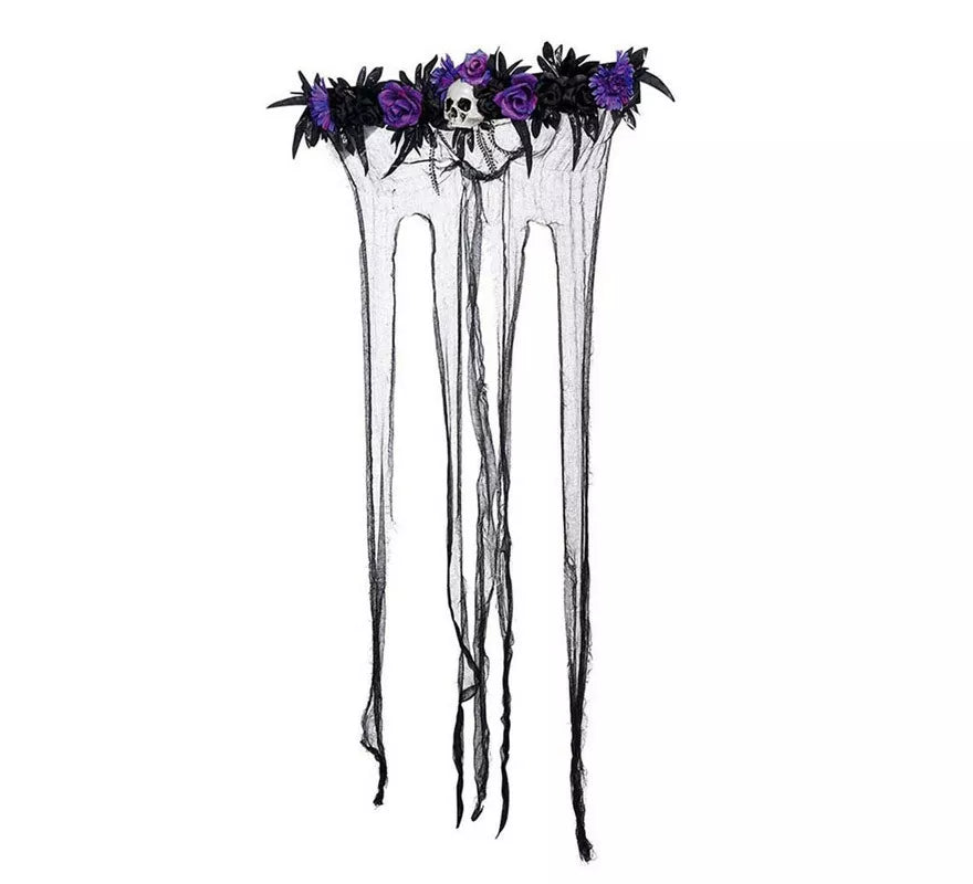 Translation missing: de.Cortina con Flores Lilas de 80X120 cm