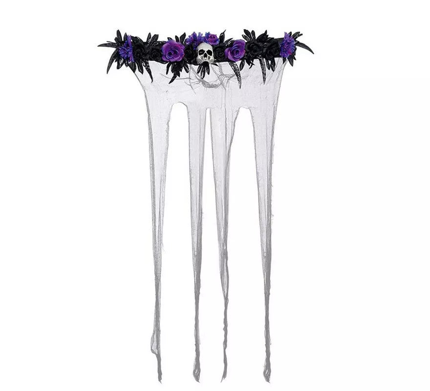 Translation missing: de.Cortina con Flores Lilas de 80X120 cm