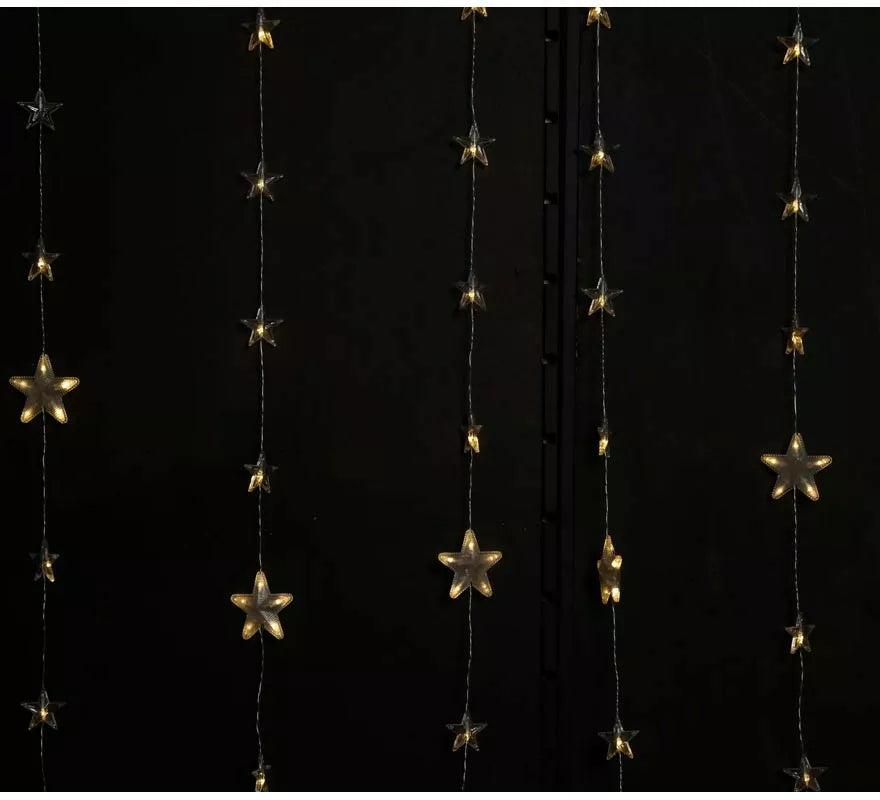 Translation missing: de.Cortina de 18 Estrellas cálido con 144 Led