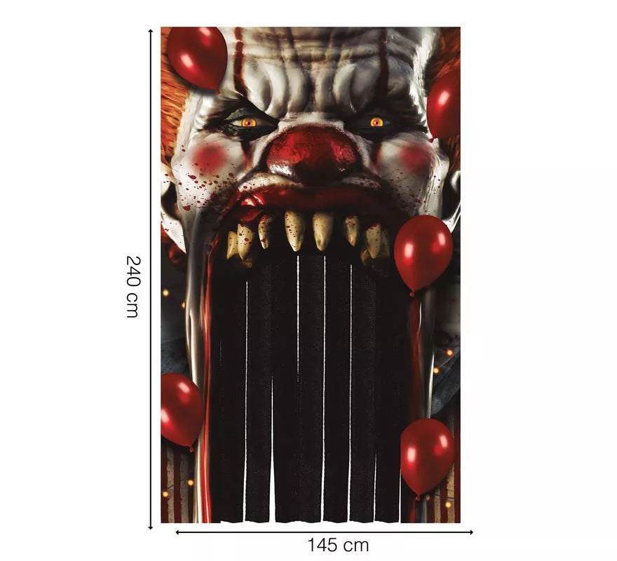 Translation missing: de.Cortina de Payaso Terror de 145X240 cm