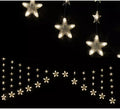 Cortina Estrellas 136 Led Blanco Cálido 150 x