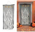 Cortina Gris con Calaveras 90X180 Cm