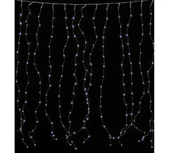 300 LED-Vorhang-Thema Weiß