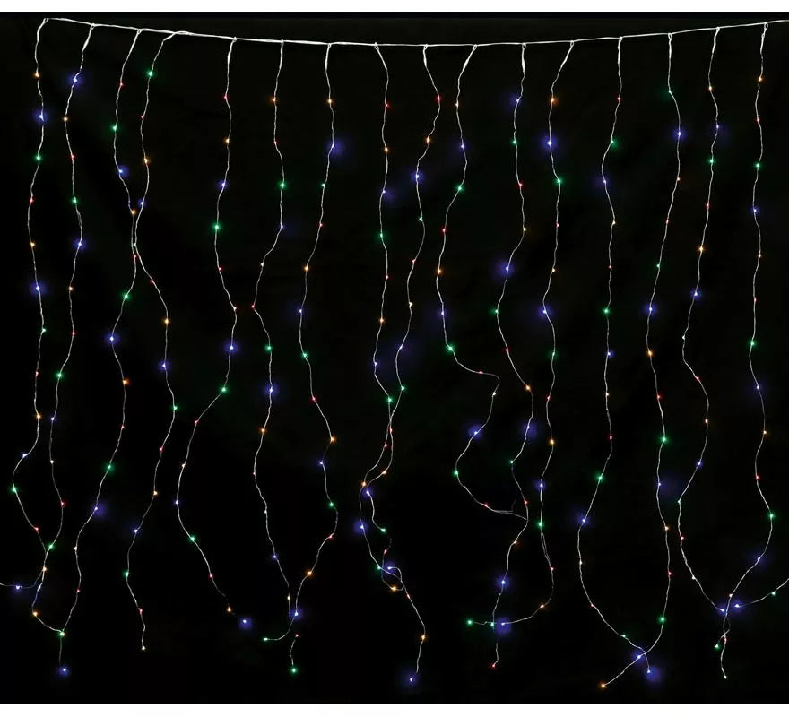 Translation missing: de.Cortina Hilo de 300 Led multicolor