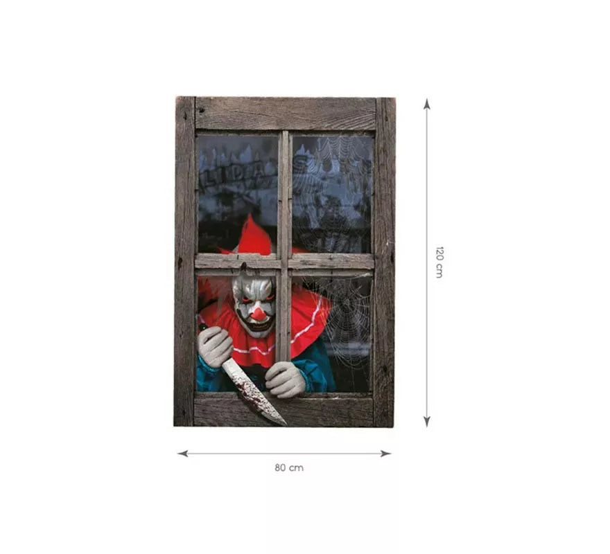 Translation missing: de.Cortina Payaso Asesino de 120x80 cm