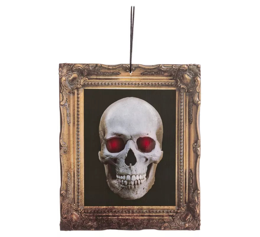 Translation missing: de.Cuadro de Calavera con Luz de 27,5x32,5 cm