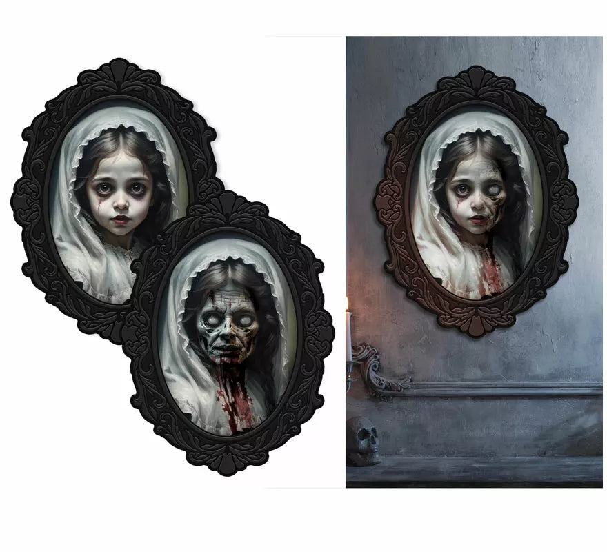 Translation missing: de.Cuadro Niña Terrorífica de 35x48 cm