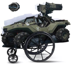 Anpassbarer Bezug für Warthog Halo Rollstuhl