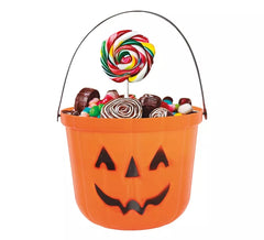15cm Plastikkürbiseimer für Halloween