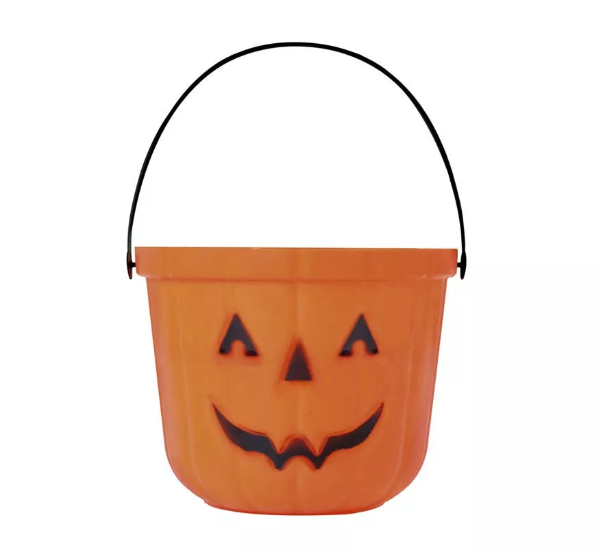 Translation missing: de.Cubo Calabaza de plástico de 15 cm para Halloween