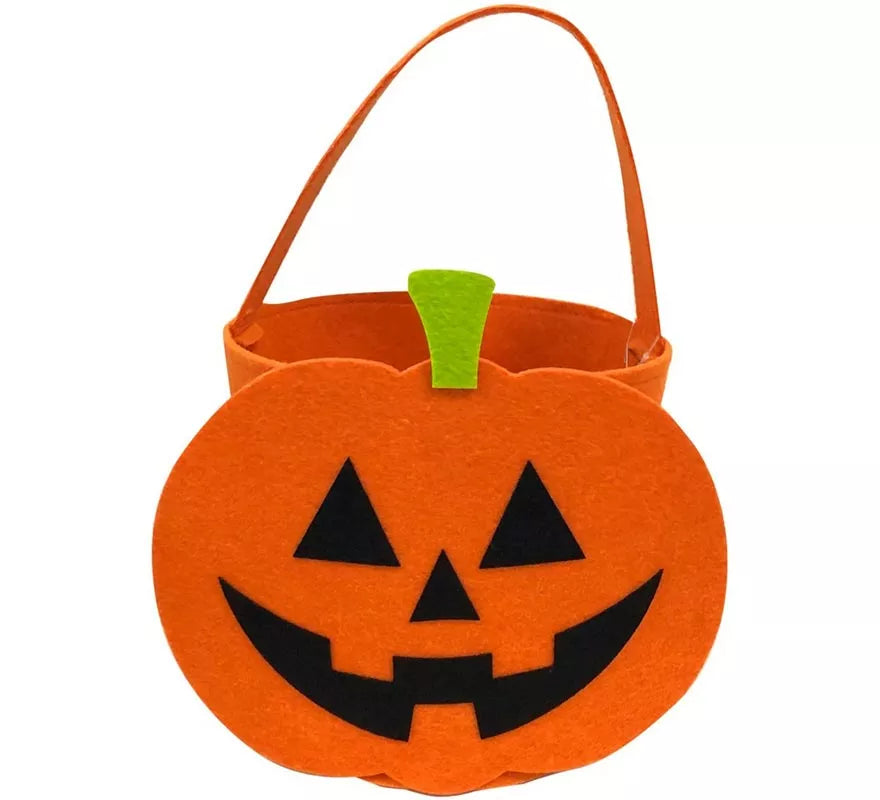 Translation missing: de.Cubo Calabaza naranja de Fieltro 21x19x22 cm