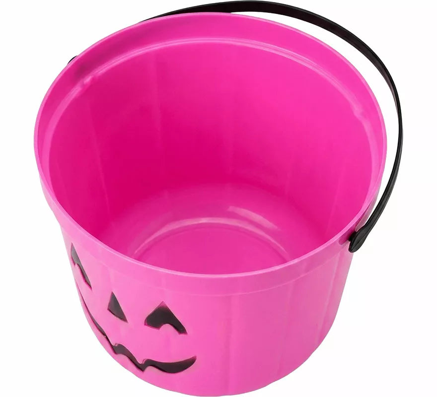 Cubo Calabaza Rosa de 20 cm