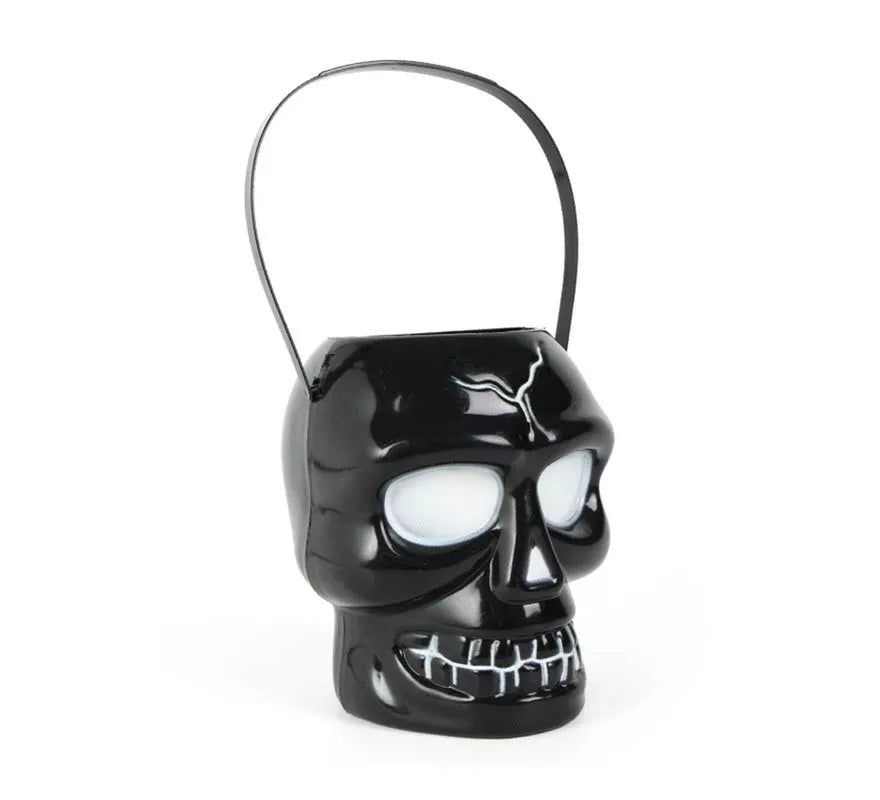 Translation missing: de.Cubo Calavera negro con asa de 12x14x16 cm