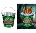Cubo Metal Potions verde de 19X23 cm