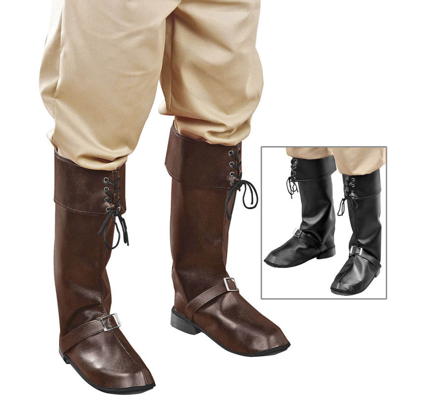 Translation missing: de.Cubre Botas con Hebillas Símil Piel en 2 Colores Surtidos