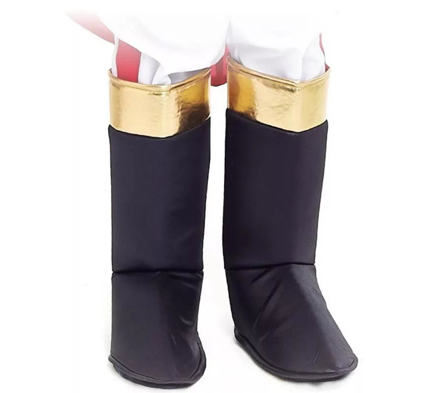 Translation missing: de.Cubrebotas negras con ribete dorado Infantil