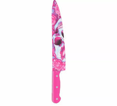 37 cm großes rosafarbenes Totenkopfmesser
