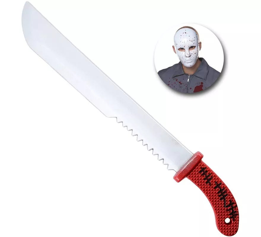 Translation missing: de.Cuchillo de Sierra con Mango rojo de 60x6.5 cm