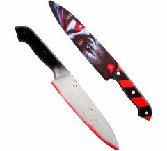 31 cm langes Horror-Clown-Messer mit doppelseitigem Design