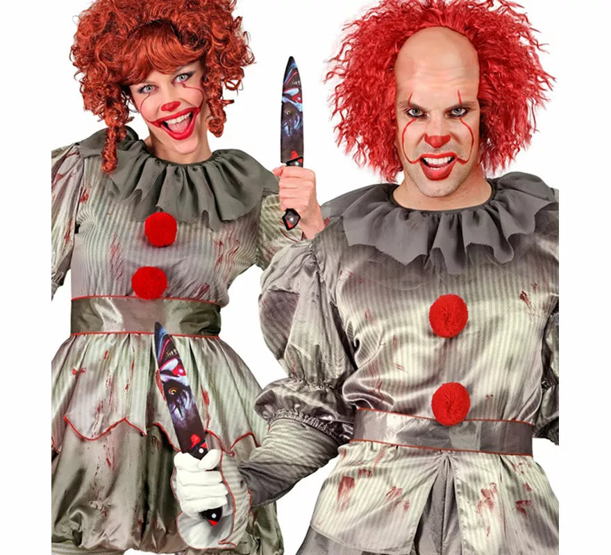 Translation missing: de.Cuchillo Payaso de Terror de 31 cm con diseño en ambas caras