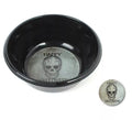 Cuenco Calavera negro de 28x7,5 cm