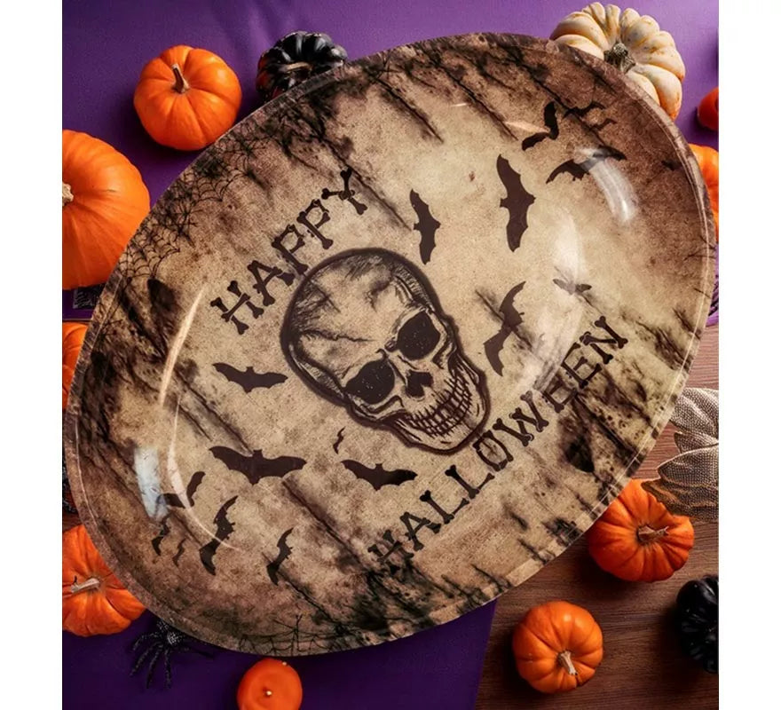Translation missing: de.Cuenco de Calavera Feliz Halloween de 40x30,5 cm