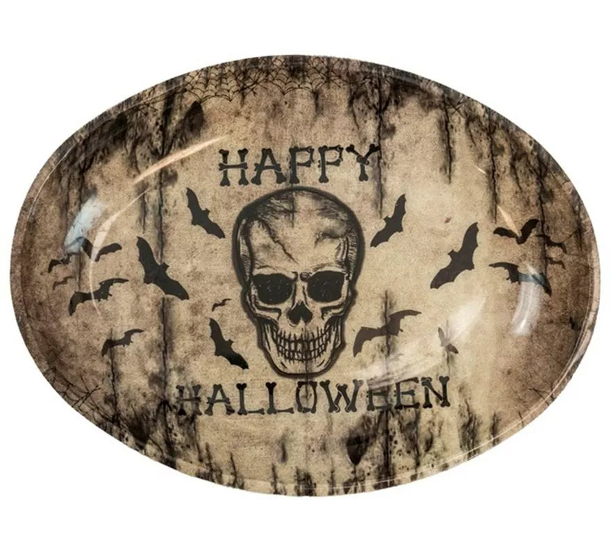 Translation missing: de.Cuenco de Calavera Feliz Halloween de 40x30,5 cm