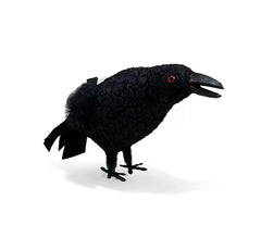 24 cm große schwarze Krähe