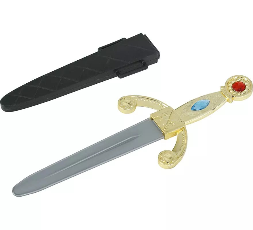 Translation missing: de.Daga Medieval con Funda de 26 cm de Plástico de Juguete