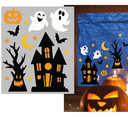 Decoración de Gel Fantasmas 20x25 cm