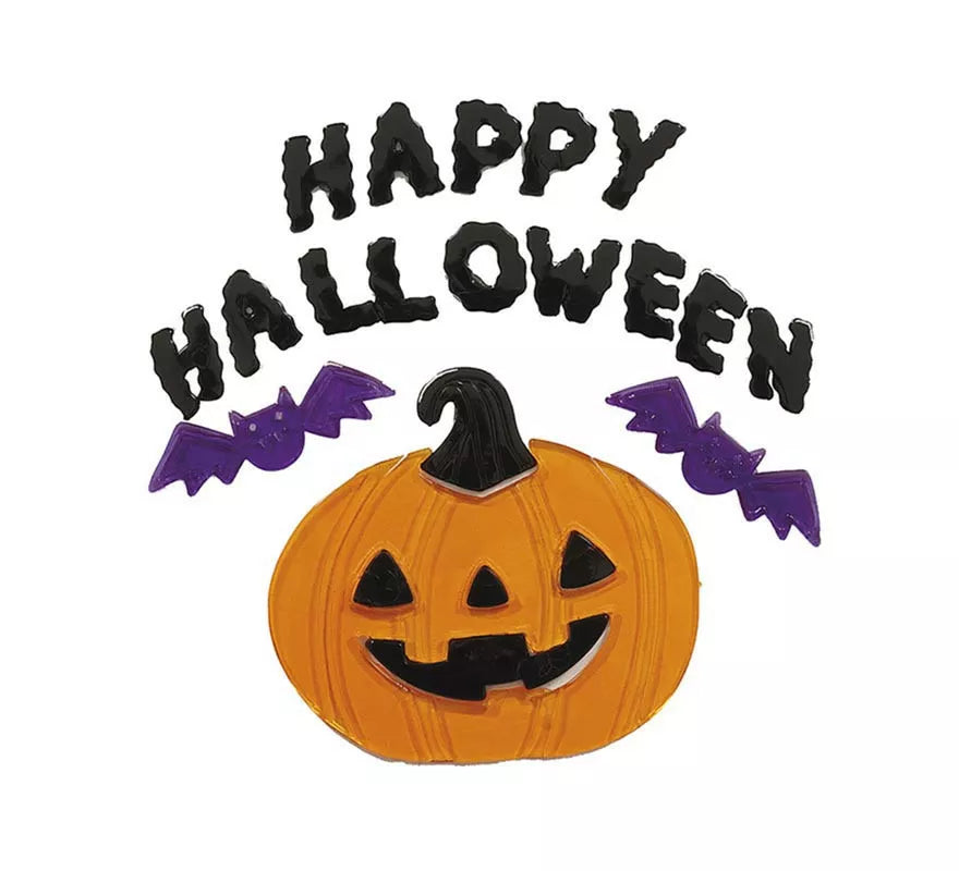 Translation missing: de.Decoración Gel Calabaza "Happy Halloween" de 20x25 cm