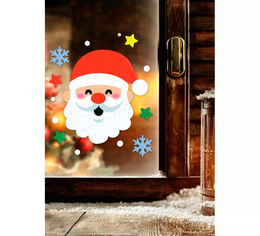 Decoración Gel Papá Noel de 20x25 cm