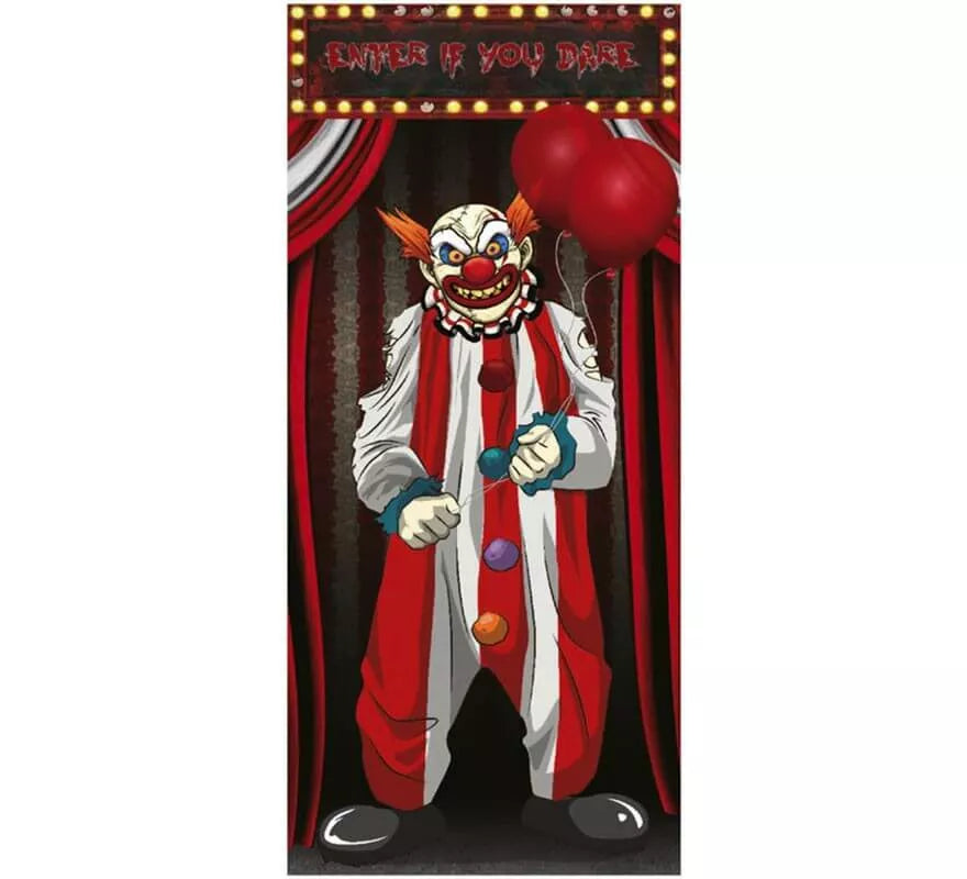 Translation missing: de.Decoración para Puerta Circo Siniestro de 75x150 cm