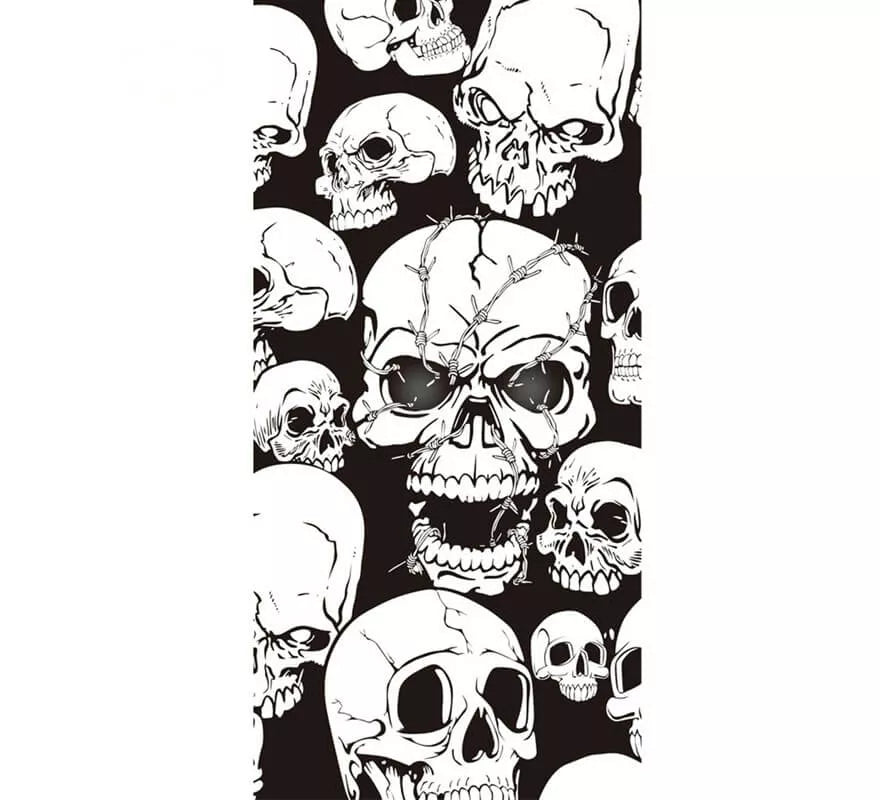 Translation missing: de.Decoración para puerta de Calaveras 75X150 Cm