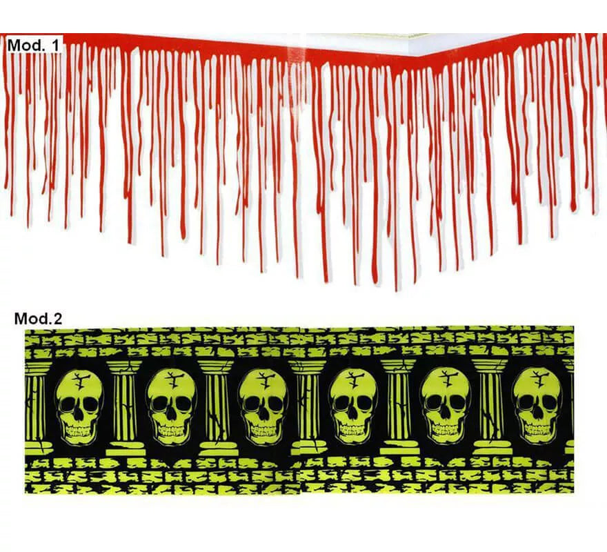 Translation missing: de.Decoración pared de 7,62 m para Halloween 2 surtidos